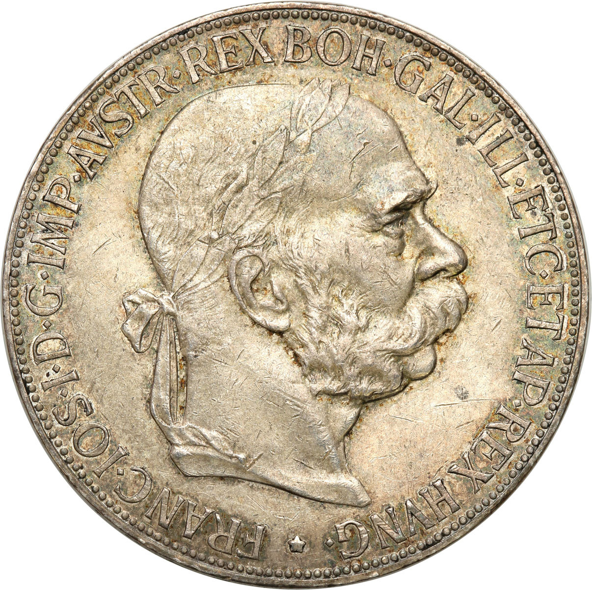 Austria. Franciszek Józef I (1848-1916). 5 koron 1907, Wiedeń - ŁADNE